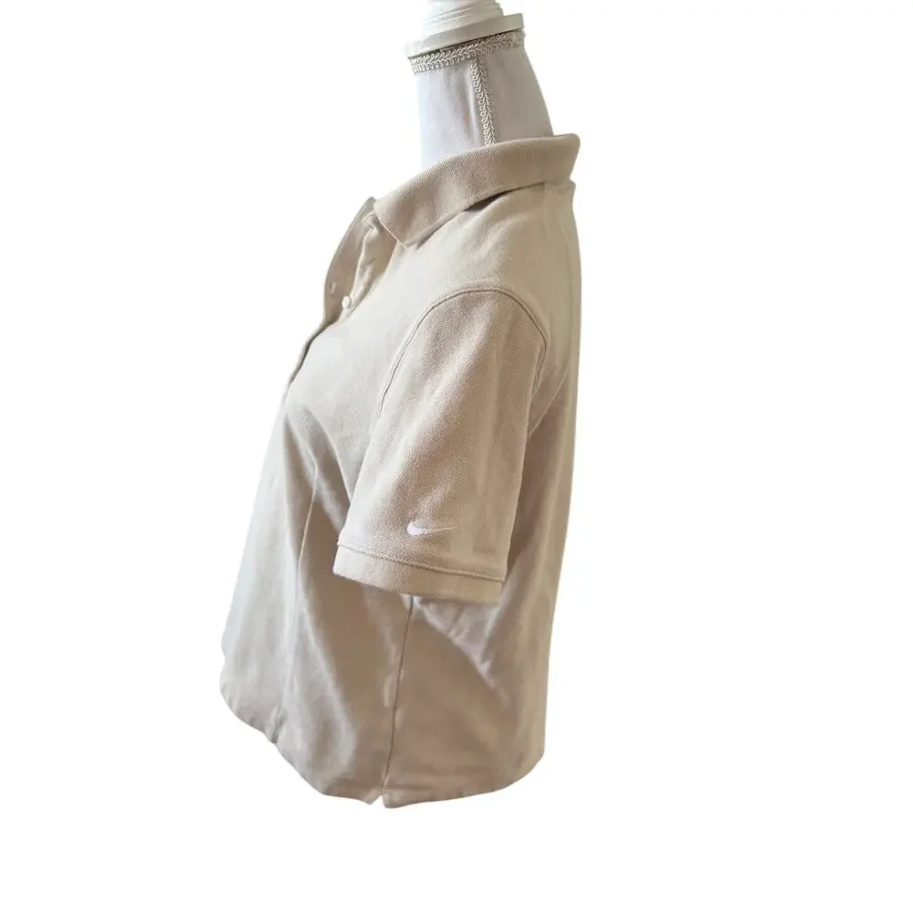 Nike Golf Performance Short Sleeve Polo Shirt Beige XXL